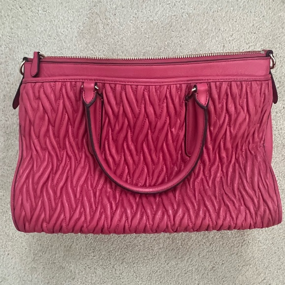 EUC Coach Leather Satchel Fuchsia - Picture 5 of 5